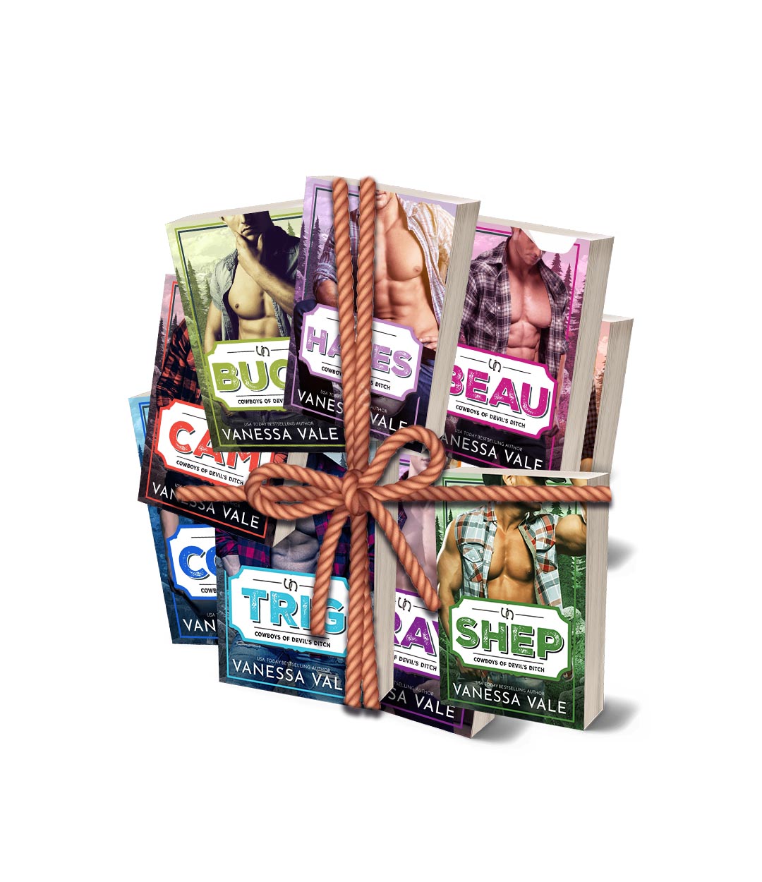 Cowboys of Devil's Ditch Complete Series (Books 1 - 9) PAPERBACK BUNDLE